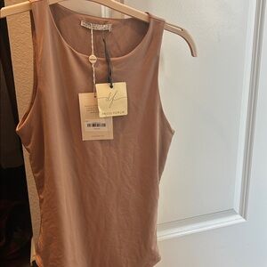 Bohme Women's Sleeveless Bodysuit in Tan